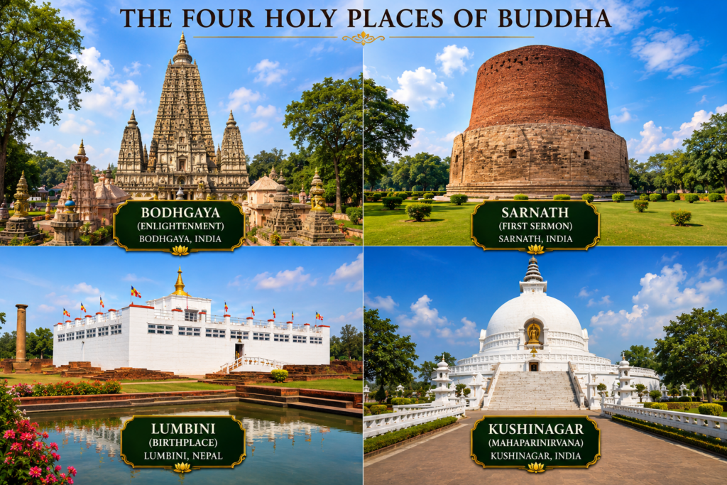 Four Main Pilgrimage Sites of Buddha