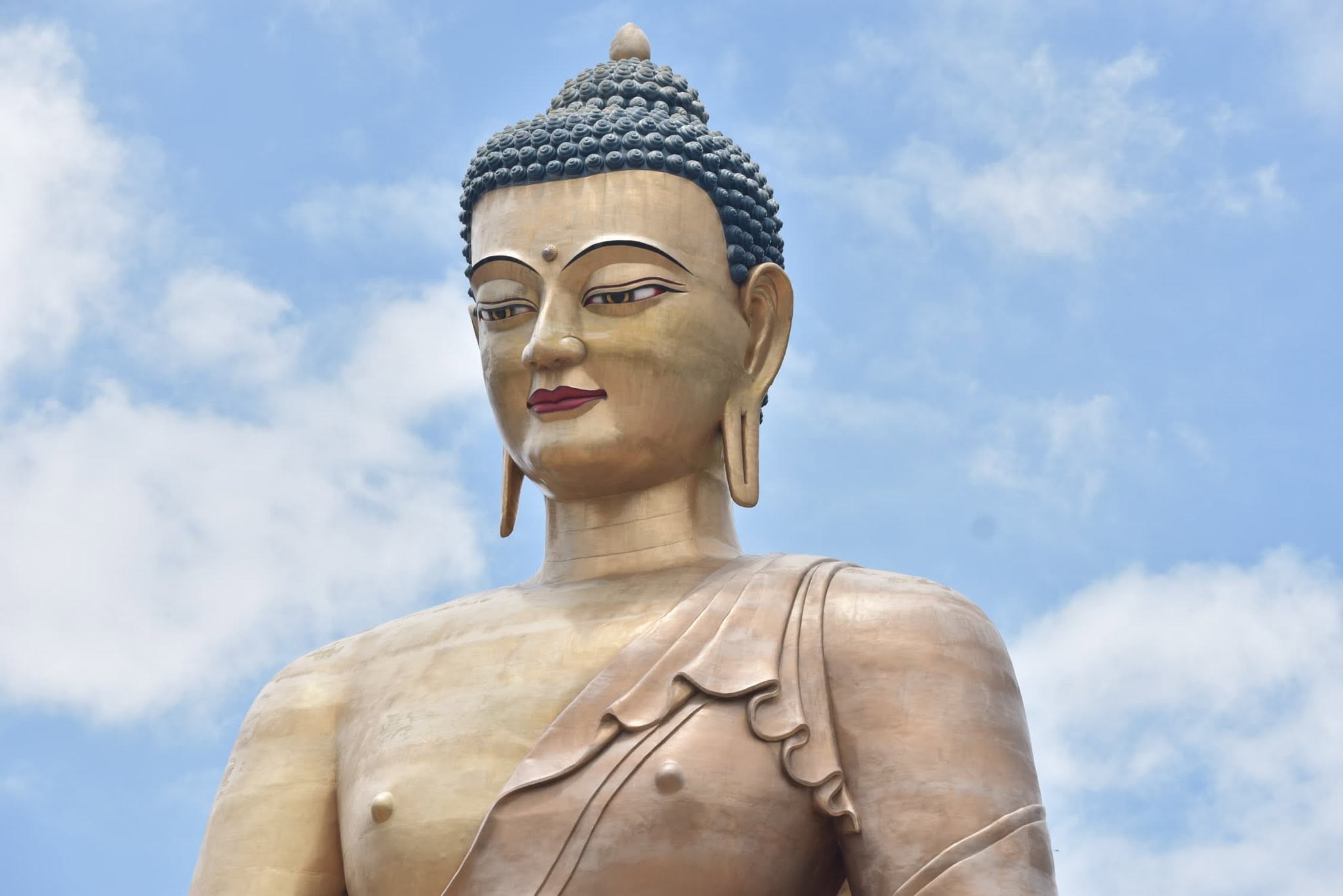 buddha statue in thimphu bhutan